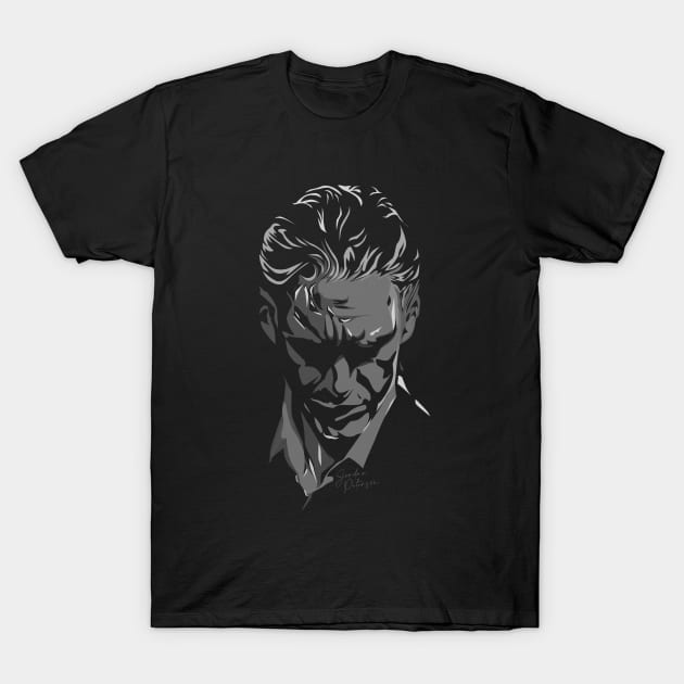 Jordan Peterson Digital Art Portrait T-Shirt by Pong Lizardo